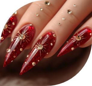 Custom nail art designs by expert technicians