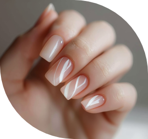 Premium gel nail extensions service